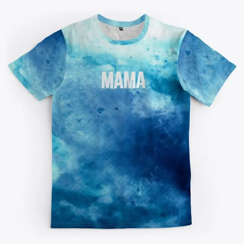 Blue Tie-Die Mama