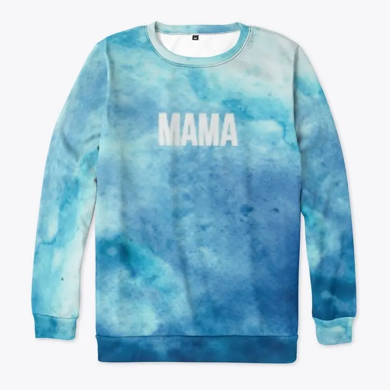 Blue Tie-Die Mama