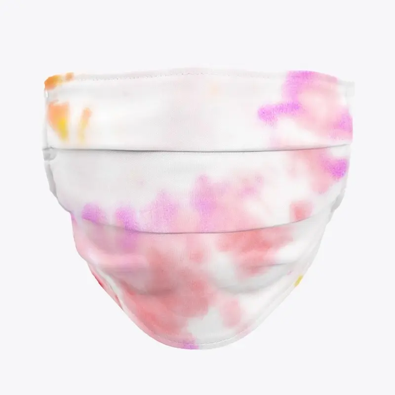 Pink Tie-Dye Mask